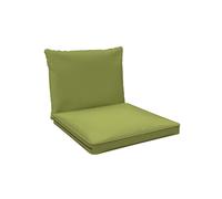 POKAR Coussin de salon Coussin d'assise, Couleur:Vert, Taille:Set de 2 (70x70 + 70x40)