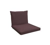 POKAR Coussin de salon Coussin d'assise, Couleur:Violet, Taille:Set de 2 (70x70 + 70x40)