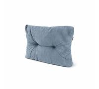 POKAR Coussin Latéral pour Palette 60x40x12 cm en Velours Côtelé | Coussin Matelassé pour Salon de Jardin | Dossier d'angle pour Canapé d'Extérieur | Certifié Oeko-Tex | Fabriqué en UE | Bleu