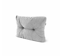 POKAR Coussin Latéral pour Palette 60x40x12 cm en Velours Côtelé | Coussin Matelassé pour Salon de Jardin | Dossier d'angle pour Canapé d'Extérieur | Certifié Oeko-Tex | Fabriqué en UE | Gris