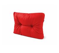POKAR Coussin Latéral pour Palette 60x40x12 cm Imperméable | Coussin Matelassé pour Salon de Jardin | Dossier d'angle pour Canapé d'Extérieur | Certifié Oeko-Tex | Fabriqué en UE | Rouge