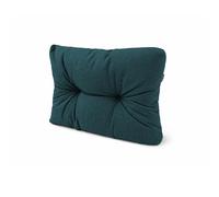 POKAR Coussin Matelassé pour Palettes Euro - 1x Dossier 60cm x 40cm x 12cm, en Mousse formée à Froid, très Confortable, Canapé de Jardin, Intérieur et Extérieur, sans Palette, Vert foncé