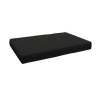 POKAR Coussin pour palette Coussins de palette avec housse amovible Canapé de palette, Taille:Coussin d'assise 120 x 80, Couleur:Noir