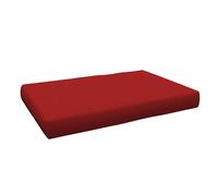 POKAR Coussin pour palette Coussins de palette avec housse amovible Canapé de palette, Taille:Coussin d'assise 120 x 80, Couleur:Rouge