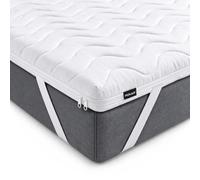 POKAR Surmatelas 130x190 cm | Mousse de Confort 5 cm Épais Topper de Matelas | Soutien Ergonomique & Répartition du Corps | Housse Respirante Amovible Lavable à 60°C | Hypoallergénique & Anti-acariens