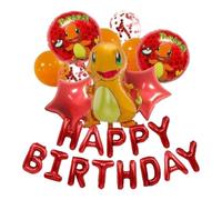 Pokémon 10 ballons et 1 bannière de ballons en aluminium | Charmander