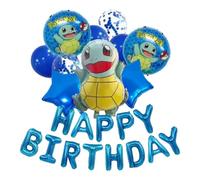 Pokémon 10 ballons et 1 bannière de ballons en aluminium | Squirtle