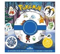 Pokémon - 30 Stickers Épais Repositionnables, 4 Décors À Compléter