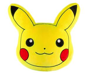 Pokémon 3D Coussin Pikachu Peluche Oreiller, Accessoires de Chambre 45 x 45cm, Anime Cadeau pour Enfant