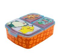 STOR Boîte à sandwich Pokémon enfant 3 compartiments 2156 ml – Sans BPA pour école maternelle