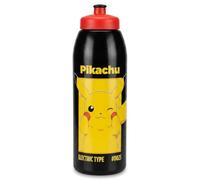 Pokemon Bouteille de sport avec bouchon à tirette - Sous licence officielle, sans BPA, anti-fuite et adaptée aux enfants
