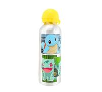 Pokemon Bouteille Réutilisable, Pikachu et Charmander Conception en Aluminium Résistant, Bouteille D'eau pour Enfants, Bouteille de Voyage, Capacité 500 ml | Gris