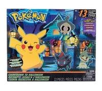 Pokemon - calendrier de l'avent halloween 13 cadeaux - figurines 5 cm et accessoires - set jouet collector + carte