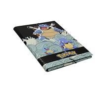 Pokemon Classeur à rabat, squirtle, dossier avec gommes, couleur noire, produit officiel (CyP Brands)