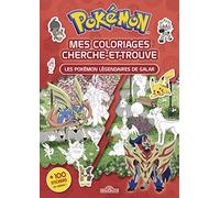Pokémon Coloriages cherche-et-trouve Les Pokémon légendaires de Galar Avec des stickers Dès 5 ans