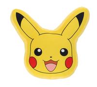 POKEMON - Coussin 3D Pikachu joyeux - 100% Polyester - Jaune