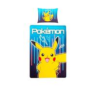 Pokémon - Parure de lit - 140 x 200 cm + 70 x 90 cm - 100 % coton