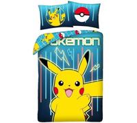 Pokémon - Parure de lit - 140 x 200 cm + 70 x 90 cm - 100 % coton