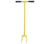 pokm toolsmarket - Griffe de jardin à 6 dents - Cultivateur et griffe de terre avec poignée en T, désherbeur et scarificateur avec manche, outil de jardin en métal, longueur 88 cm