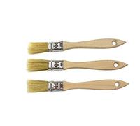 POL-Brush 3 Pinceaux à Peinture Professionnel Plat 20 mm - Les Poils naturels de Haute qualité - Pinceaux Polyvalent - Lot de 3 Pinceaux - Taille 20 mm