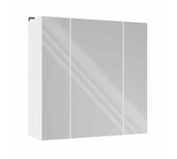 Pola 3L - meuble de salle de bain suspendu avec 3 miroirs au-dessus du lavabo - 3 portes - 22x60x60 cm - Blanc