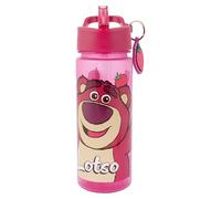 Polar Gear Toy Story Lotso Bouteille d'eau pour enfants 500 ml - Cadeaux Toy Story - Fournitures de rentrée scolaire avec breloque Lotso
