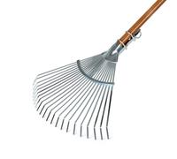 Polar Râteau à feuilles galvanisé 2516 - Balai vertical - 22 dents sans manche