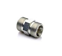 POLBERIS Mamelon M16x1,5 en acier métrique double face adaptateur en acier filetage extérieur raccord à double vis en acier galvanisé pour hydraulique de force