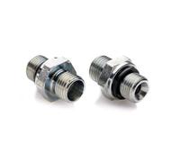 POLBERIS Mamelon métrique 1/4'' - M14x1,5 Raccord droit en acier BSP, réduction, adaptateur raccord droit vissé à haute pression nipple