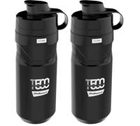 Polisport 8645500002 - Bouteille Isotherme modèle T500 pour Le Cyclisme d'une contenance de 500ml. Bouteille d'eau pour Cyclistes sans BPA en Couleur Noir/Gris