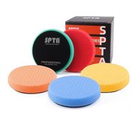 Polissage Pad, SPTA 5 Pièces 125mm/5 Pouces Éponge de Polissage Kit de Polissage pour Voiture Polisseur Tampon Pad/pour RO/DA Double Action polisseuse Polissage -SPPS5M5
