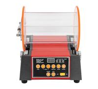 Polisseur de Bijoux 220V 1800W Machine à polir à Tambour en Affichage Numérique,Minutage,pour Polissage Meulage Grossier,Meulage Fin,L'élimination Taches Noires et L'éclaircissement 29X27X12CM