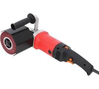 Polisseuse - 1400 W - Vitesse de rotation 600-3000 tr/min, réglable - 230 V - e CE - Pour l'acier inoxydable, l'aluminium, la fonte, le plastique - Rouge