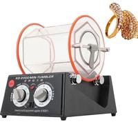 Polisseuse à bijoux, capacité de 5 kg, puissance de 60 W, 5 vitesses réglables, minuterie de 10 à 60 minutes, construction durable en métal et plastique