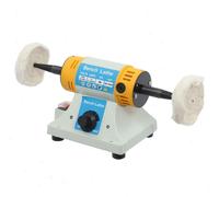 Polisseuse à double tête - Polisseuse rotative - 320 W - Vitesse de rotation 800–10 000 tr/min, réglable en continu - 220 V CA, 50 Hz - Pour le métal et le plastique - Gris