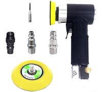 Polisseuse Automobile Pneumatique pour Carrosserie(Black) | Moteur puissant 15000 RPM, finition lisse, idéale pour métal et pour bois, consommation air 4 CFM