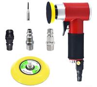 Polisseuse Automobile Pneumatique pour Carrosserie(Red) | Moteur puissant 15000 RPM, finition lisse, idéale pour métal et pour bois, consommation air 4 CFM