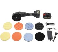 Polisseuse automobile - Polisseuse excentrique sans fil - Batterie lithium 21 V 3 Ah - 3 vitesses - Jusqu'à 6 000 tr/min - Pour le cirage et le traitement - Noir