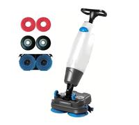 Polisseuse de sol professionnelle, mini autolaveuse sans fil, batterie 120 | Mini autolaveuse et polisseuse de sols sans fil avec batterie de 120 min, idéale pour les travaux de nettoyage et de