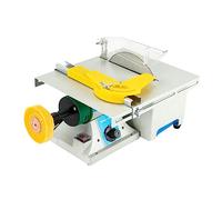 Polisseuse électrique 5 en 1 pour pierre précieuse | Ponceuse 750 W (800-10 000 tr/min), scie circulaire de table, polisseuse de table pour polir, couper et poncer