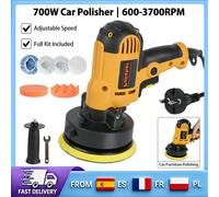 Polisseuse électrique pour voiture à moteur entièrement en cuivre, kit complet d'accessoires de polissage en éponge et laine, outil portable de ponçage et cirage à faible bruit avec transmission par J