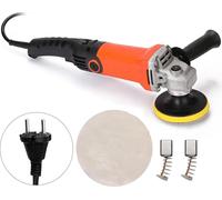 Polisseuse électrique pour voiture - Polisseuse 220V - Puissance 1200W - Variable jusqu'à 8000 tr/min - Pour le cirage et le polissage - Argent