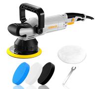 Polisseuse Orbitale 900W: DEKOPRO Double Action Polisseuse Voiture tenue avec Pad 150 mm, Orbite 15 mm, 6 Vitesses 600-4000 RPM- Lustreuse pour Détailing Auto, Polissage et Cirage