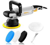 Polisseuse Orbitale 900W: Double Action Polisseuse Voiture tenue avec Pad 150 mm, Orbite 15 mm, 6 Vitesses 600-4000 900W