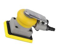 Polisseuse pneumatique compacte à vibrations - Base de 75 x 100 mm - Idéale pour un ponçage précis sur différents matériaux - Polisseuse carrée portable - Polisseuse pneumatique