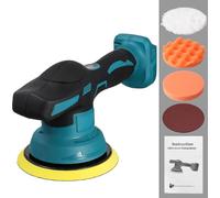 Polisseuse pour voiture - Polisseuse sans fil à batterie - Vitesse réglable sur 8 niveaux - Pour cirer, poncer, polir, vitrifier - Compatible avec une batterie 18 V
