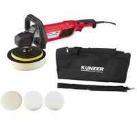 Polisseuse rotative Kunzer avec accessoires dans un sac de transport