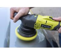 Polisseuse RYOBI 18V ONE+, Diamètre Oscillation 8 mm, Patin 125 mm, 3 Patins (Lustrage, Polissage, Finition), R18P-0