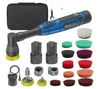 Polisseuse sans fil, alimentation 12 V, action de polissage orbitale, avec 2 batteries