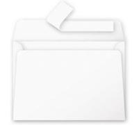 Carton de 200 enveloppes Pollen 114x162mm 120g/m² - Blanc